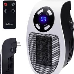 Portable Outlet Wall Plug In Heater 450W with Remote