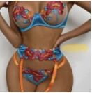 Women Lace Embroidered Lingerie 