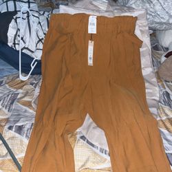 BCBG camel women large trousers