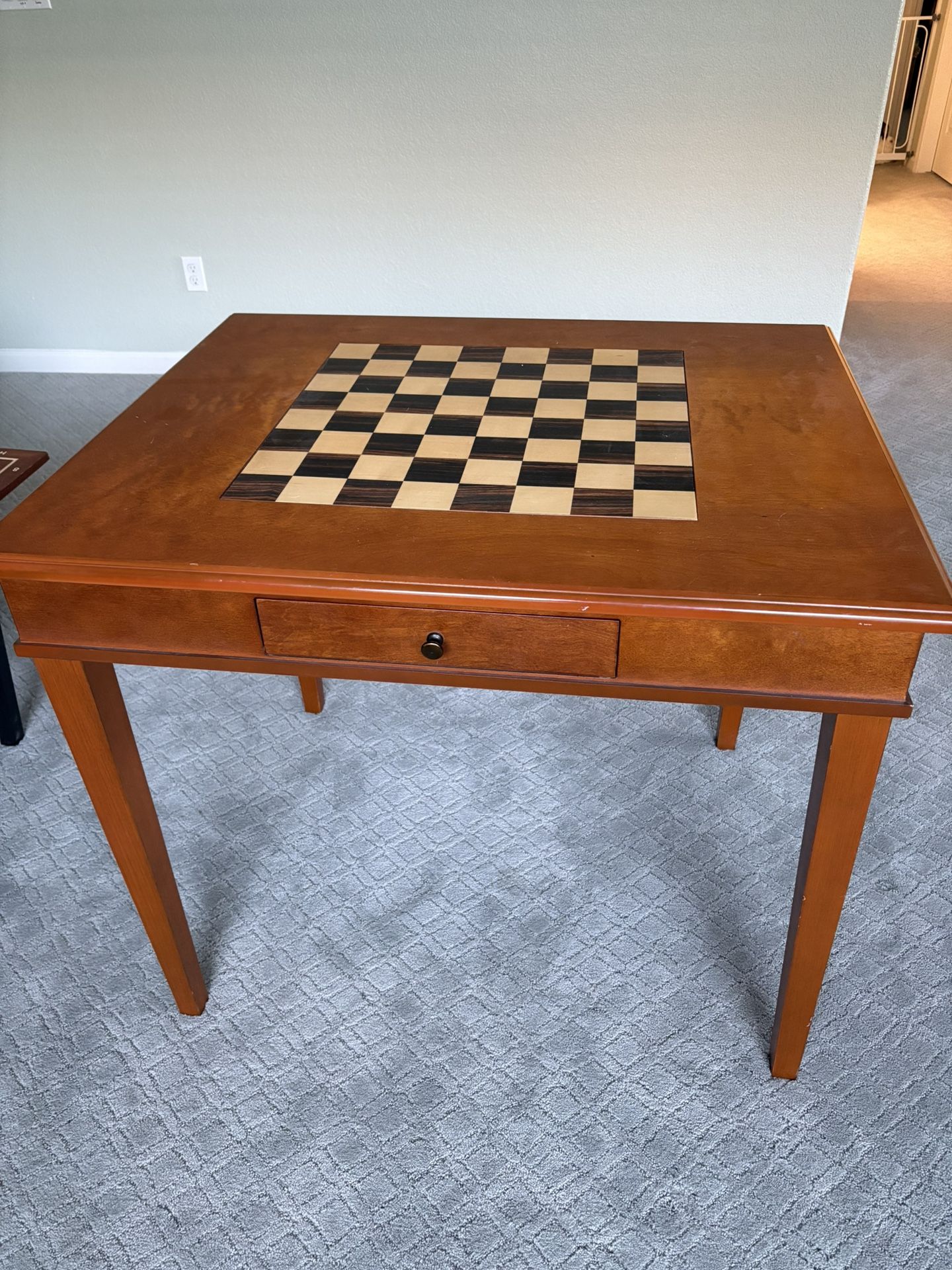 Mahogany Chess Table