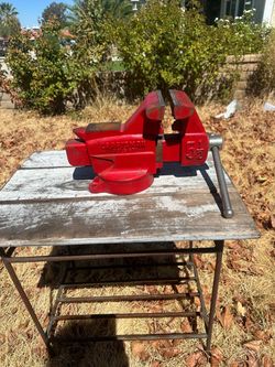 Vintage ‘’70’s-‘80’s Craftsman Swivel   5 1/2” Anvil Vise (contact info removed) ~ MADE IN JAPAN!!