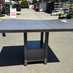 New!! Signature Series By Ashley Hallanden Counter Height Extendable Dining Table