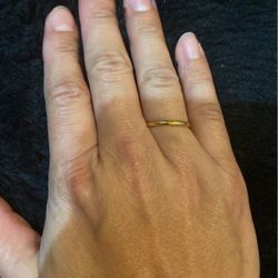 Wedding Ring Gold 14kt Made Italy Size 7