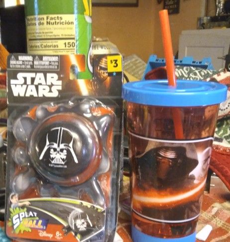 Star Wars Splat Ball Toy, And Drink cup