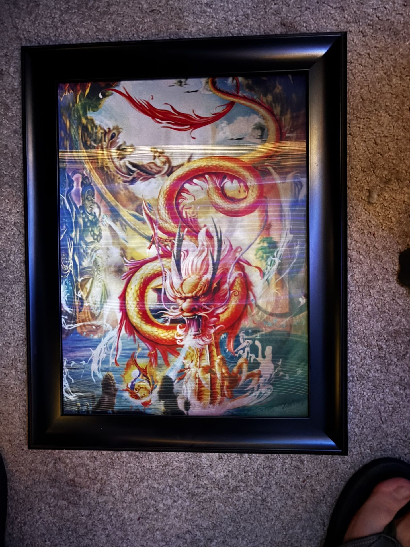 Holographic Dragon Art