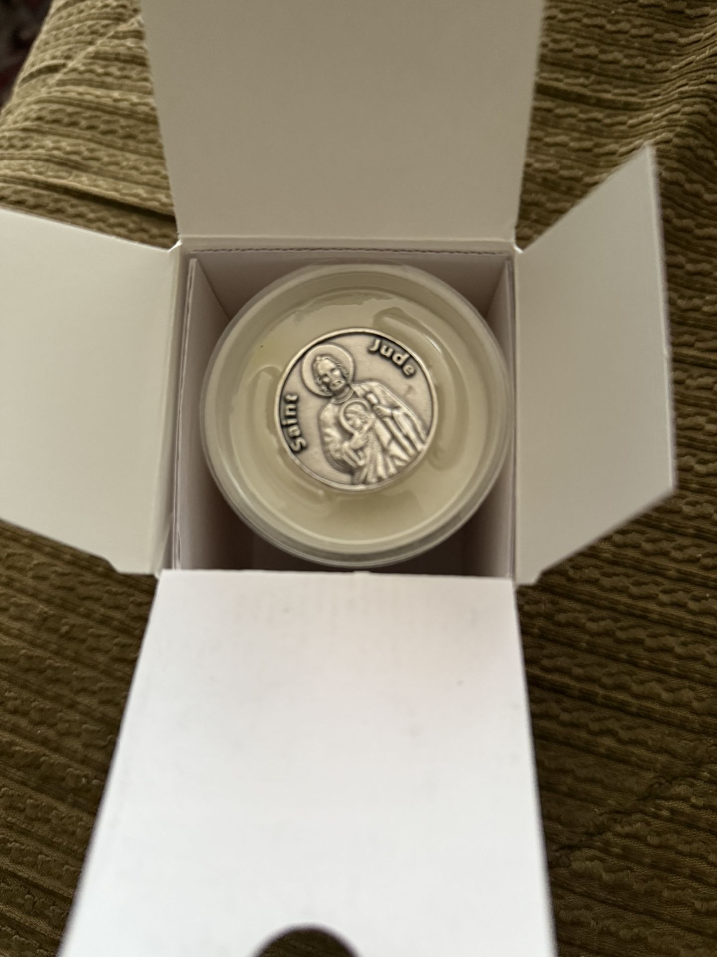 New SAINT Candle St Jude Candle. Turkish Rose.