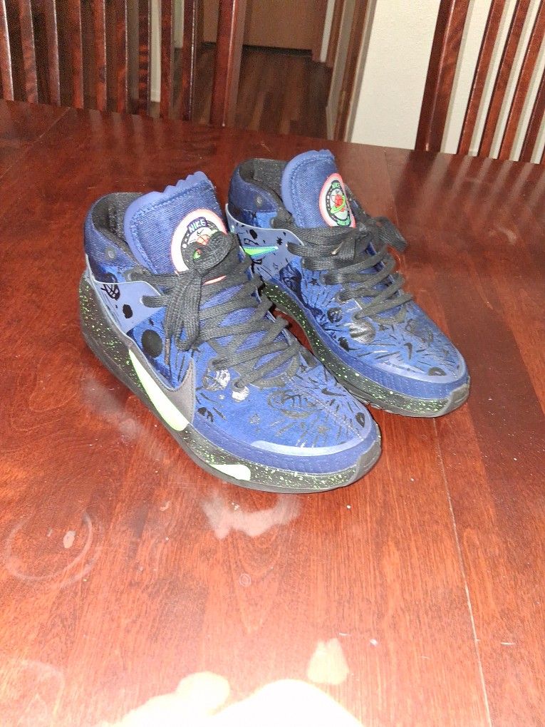 Nike KD13 EP Blue Void Black Planet Of Hoops Kevin Durant Size 10.5