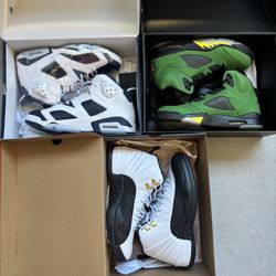 Jordan’s 5s 6s & 12s $180 Each Pair 