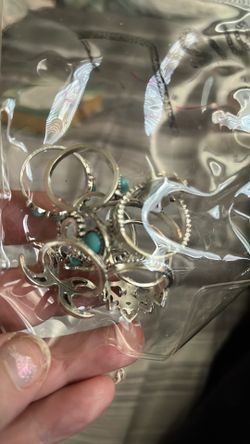 Lot of Size 7 Turquoise Color Rings