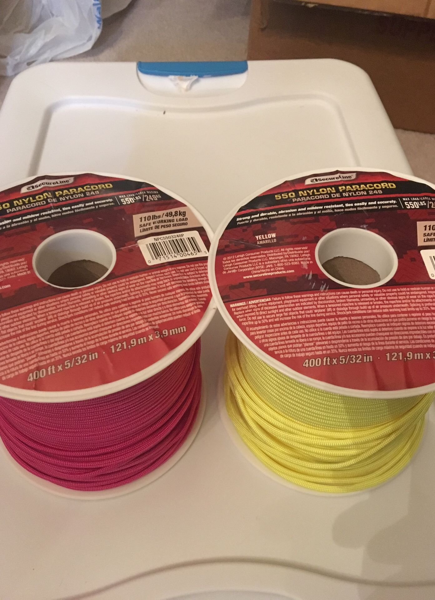 550 Nylon paracord 400 feet spool
