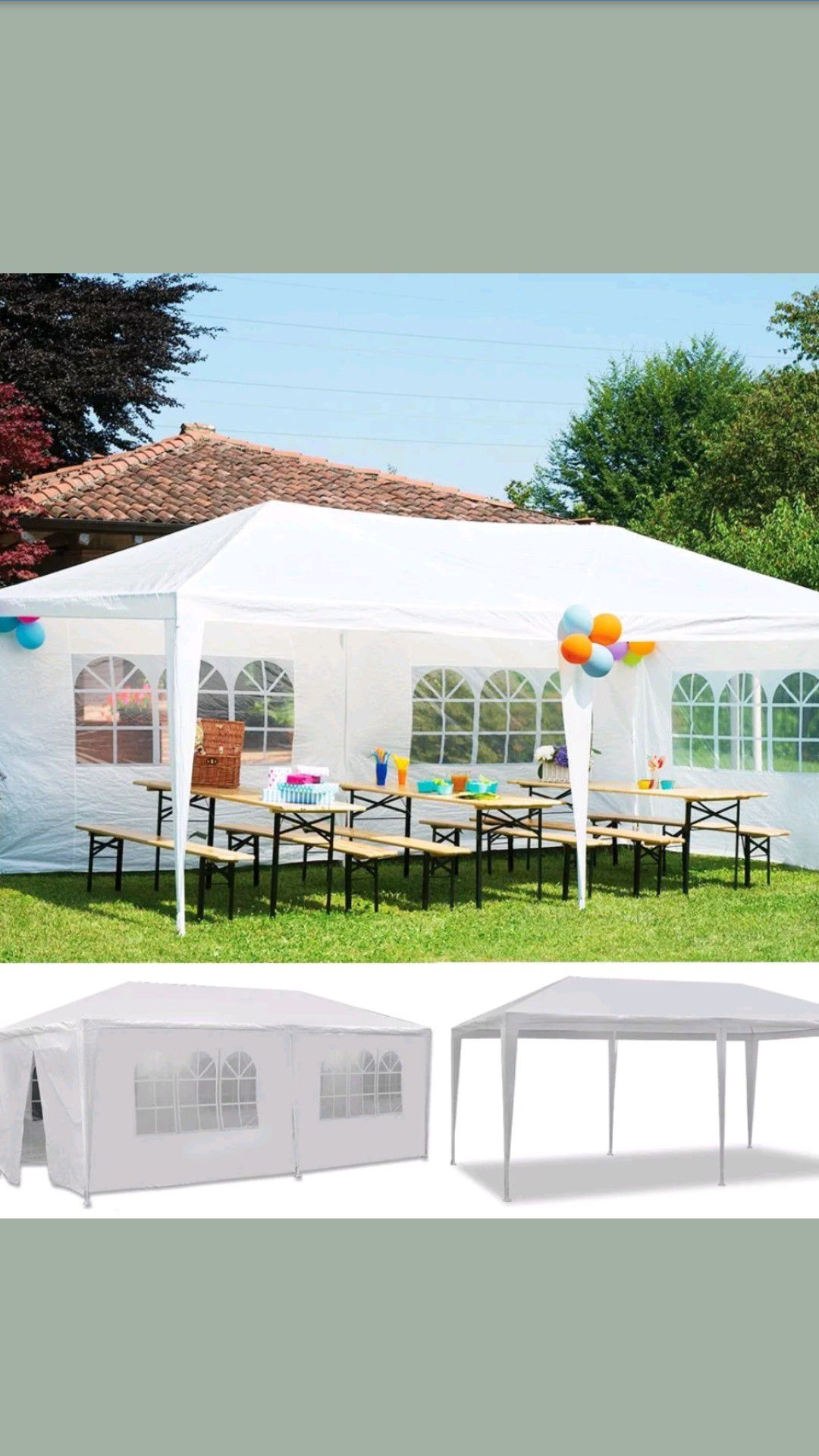 BRAND NEW CANAPI TENT 10X20 COMES WITH 6 REMOVABLE WALL