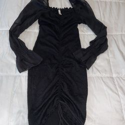 Off Shoulder Black Dress