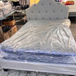 Cama Full Size Nueva En Su Caja Incluye Colchon 