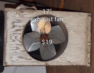 17” Exhaust Fan W/cowl
