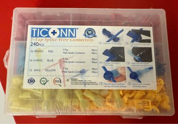 240Pcs T Tap Quick Splice Wire Connectors