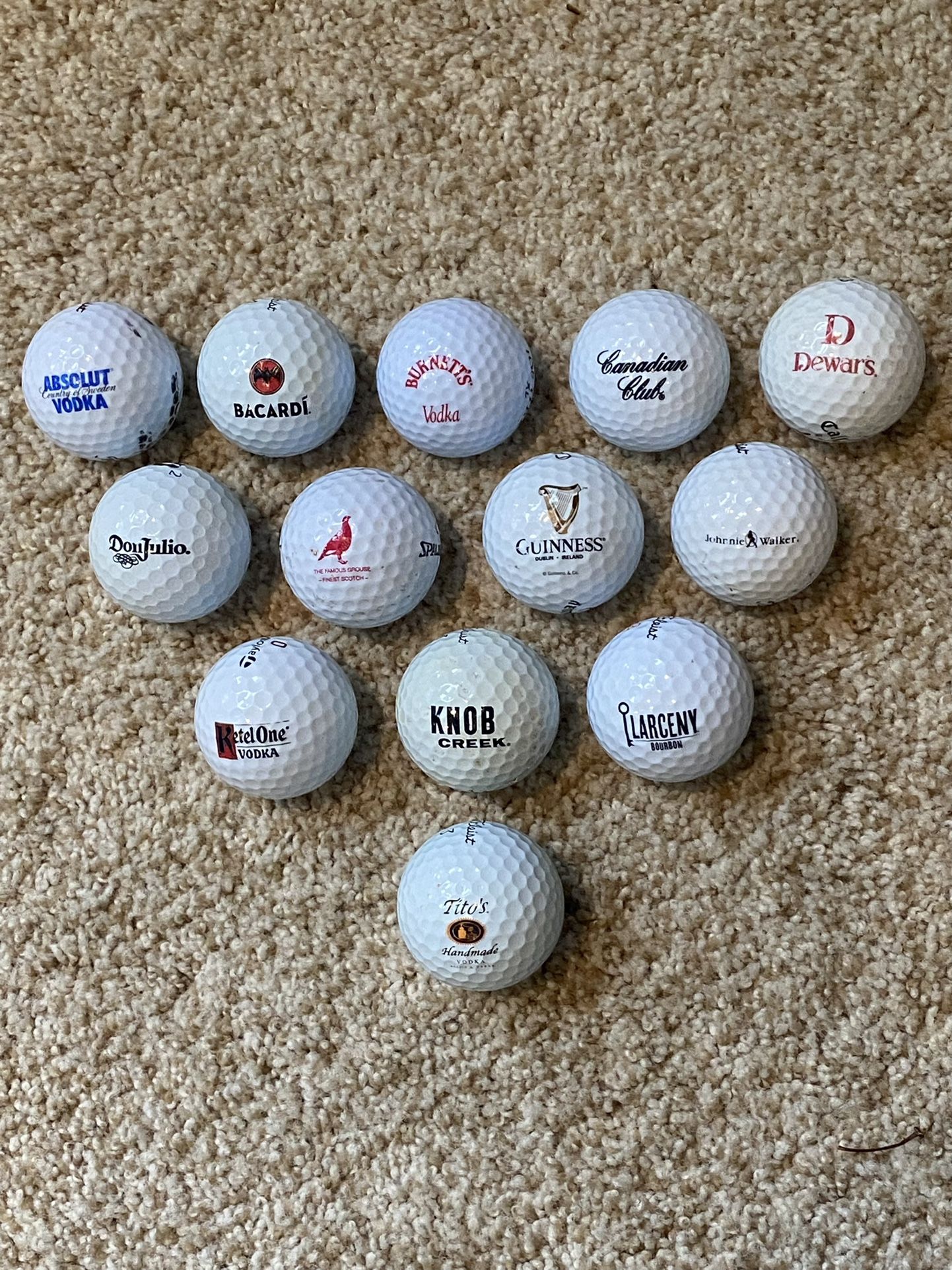 Logo Golf Balls Set - Adult Beverage Brands