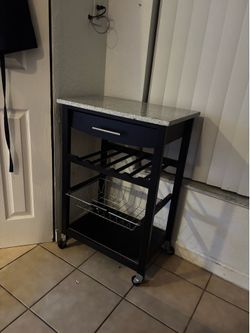 Kitchen island/ cart and bar cart