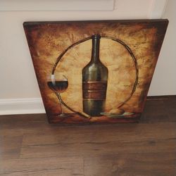 Red wine painting