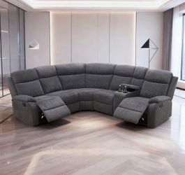Gray sectional couch