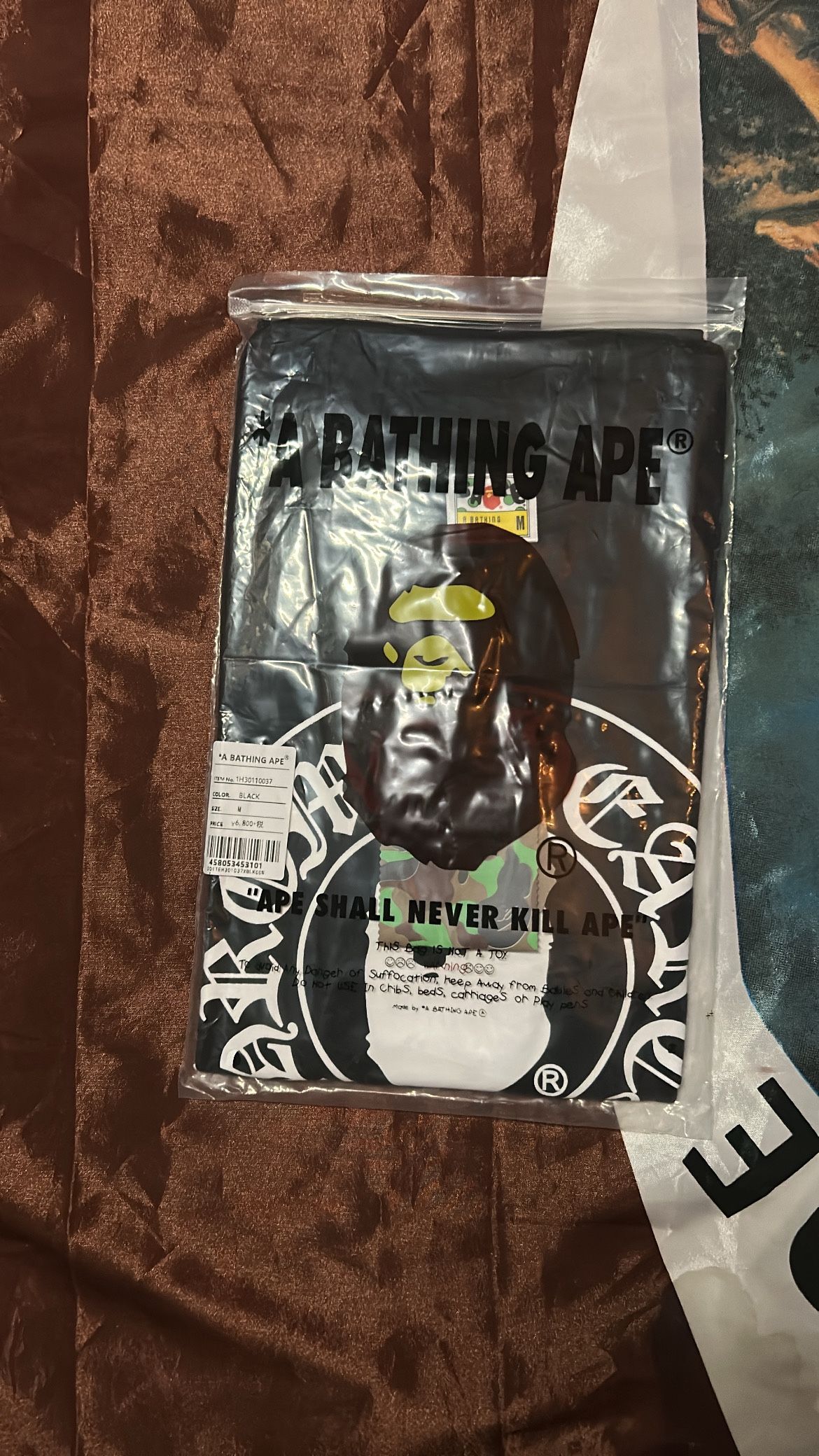 Bape Black & White Streetwear Tshirt