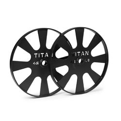 Titan Fitness 45lb Wagon Wheel Deadlifting Plates