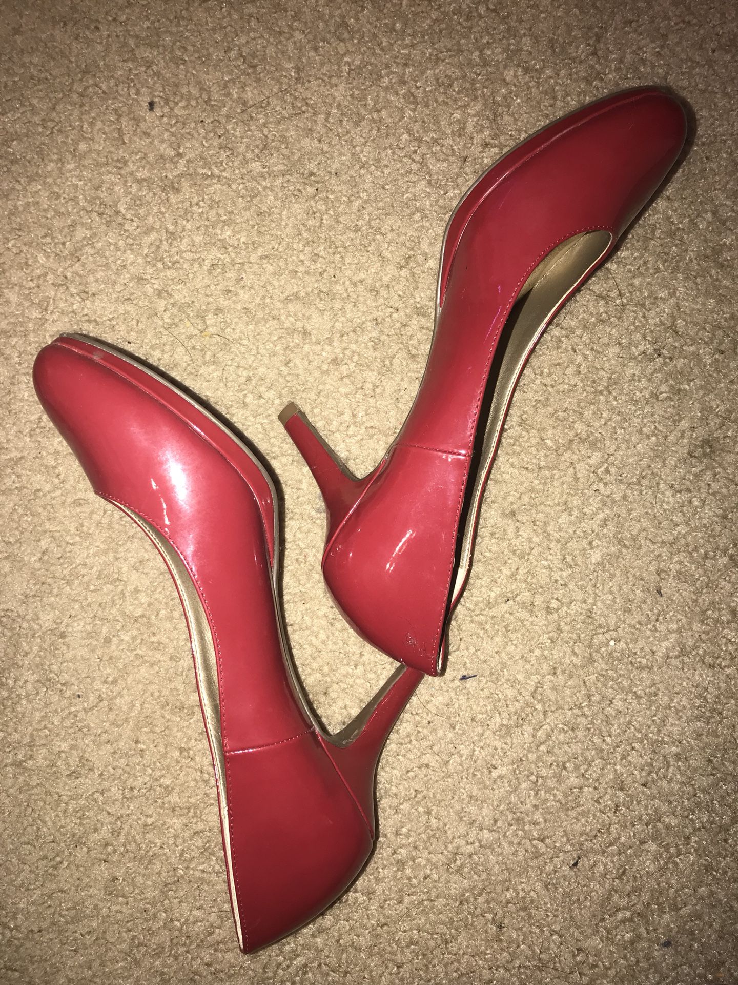 2 inch Red sexy kelly & katie size 10 shoe