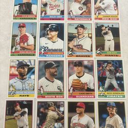 60 MLB TOPPS HERITAGE & 20 TOPPS UPDATED TRADING CARD LOT
