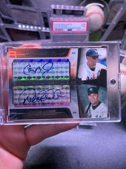 2004 ultimate collection derek jeter cal ripken jr dual auto /25