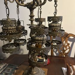 Bronze antique table lamp