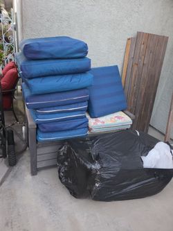 Outdoor chair or bench pads cushions
