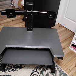 Ergotron Adjustable Stand Up Desk with Double Monitor Stand