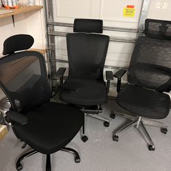 3 Office Chairs. Like New.