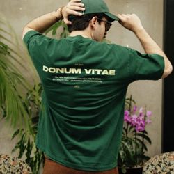 Cordei Donum Vitae Christian Tee Green Men’s M 275gsm Heavyweight Cotton New