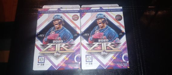 Topps 2020 Fire baseball cards.