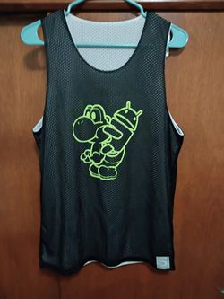 Yoshi & Android Reversible Mesh Tank Top -Size S