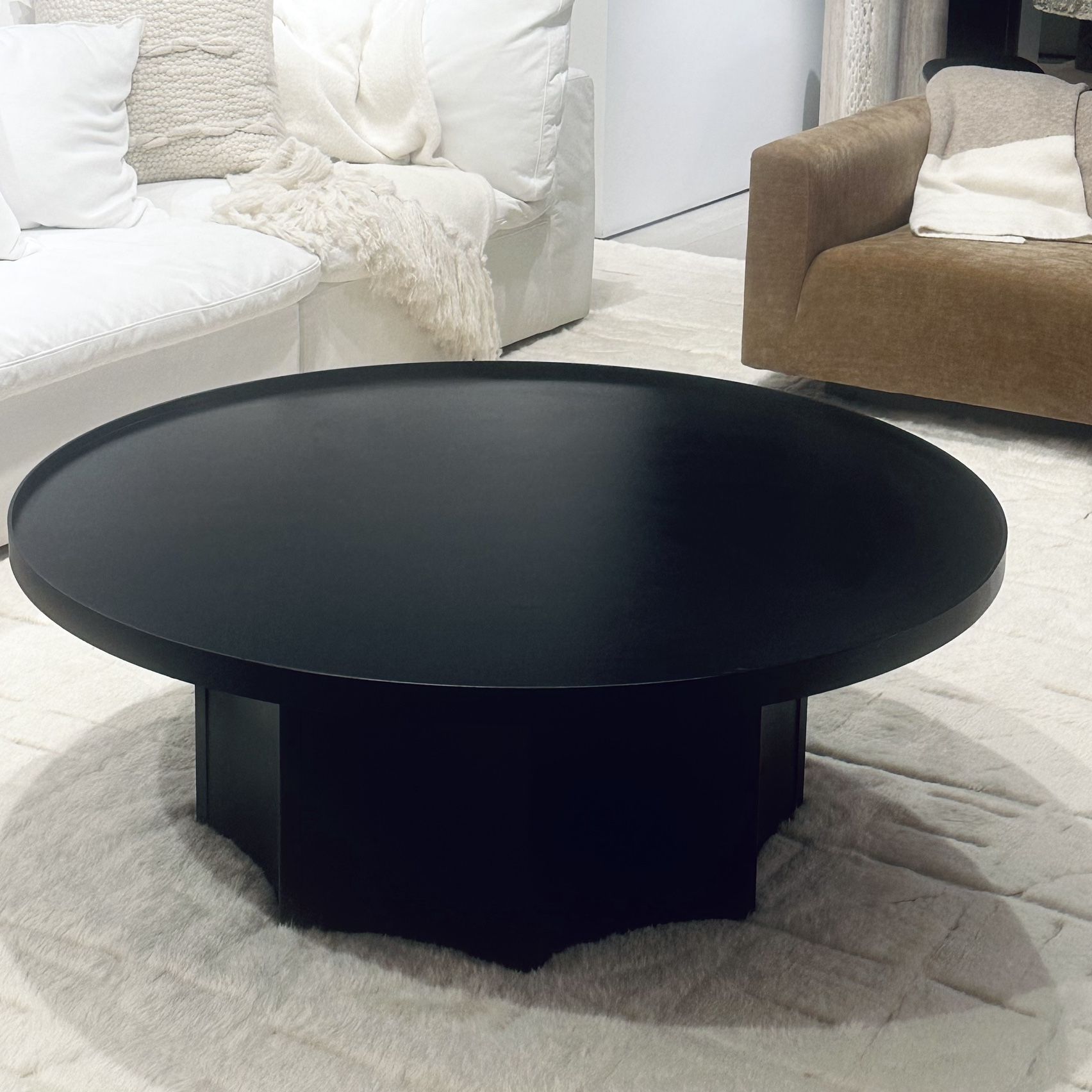 Stunning Black Steel Coffee Table - Noir Furniture