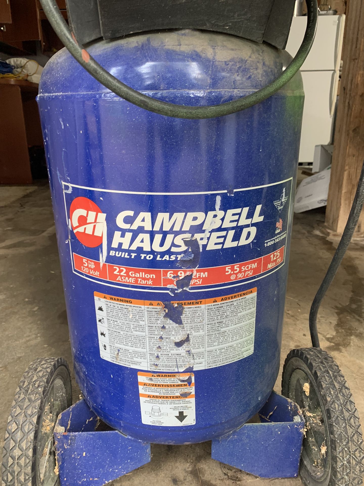 Campbell Hausfeld 22gal Compressor