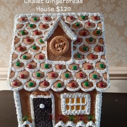 Byers’ Choice Traditions 2006 Chocolate Shutter Chalet Gingerbread House in original box