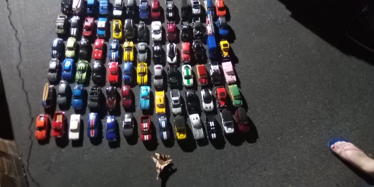 75+ Replica Die Cast Cars, Trucks, Vans, SUVs, Fire Truck, Fighter Jet, Etc.