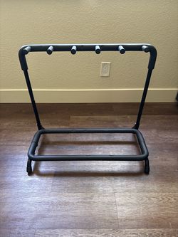 Five guitar rack