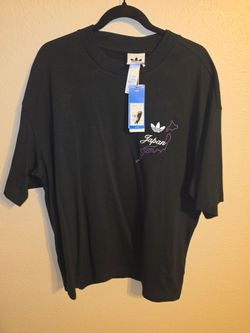 adidas Originals U JAPAN SS TEE Black Short Sleeve T-Shirt Japan Size 2XL New Japan exclusive