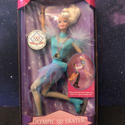 USA Olympic Skater Barbie Doll. New Unopened. 1997 Mattel Toys.