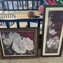 magnolia framed art wall decor 