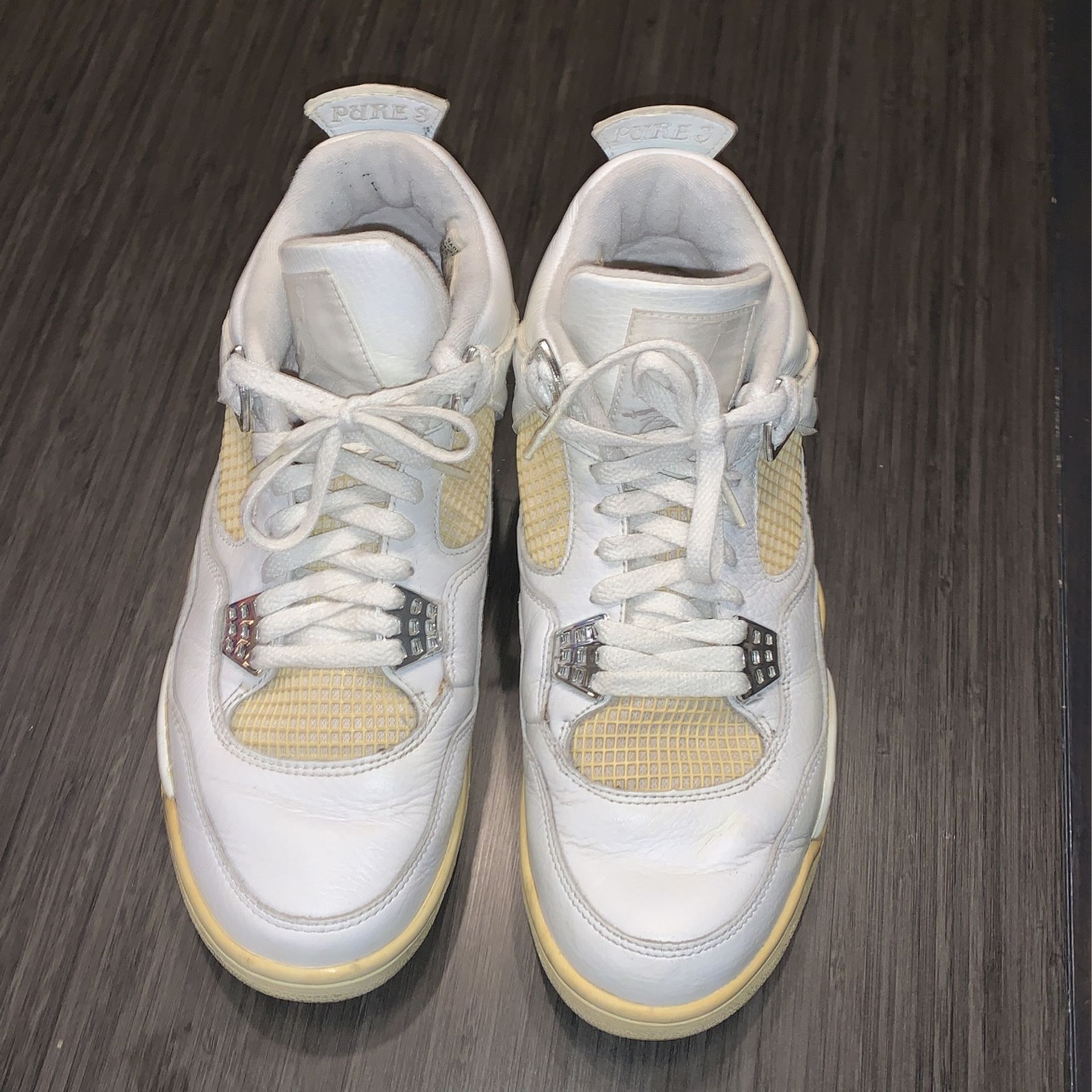 CRUMBLING JORDAN 4 PURE MONEYS