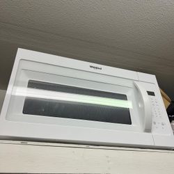 Whirlpool Microwave White Great Condition $100