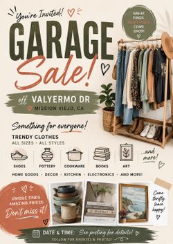 Trendy Yard Sale Mission Viejo