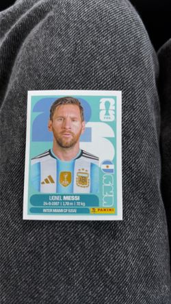 Messi panini 2026 fifa card