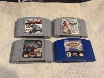 Vintage Nintendo 64 N64 Game Cartridge Lot - Star Fox 64, Tony Hawk, Madden