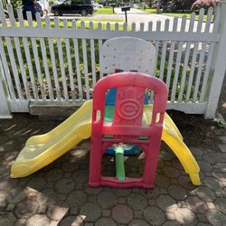 Little Tikes Sports Climber with Slide & Basketball Hoop