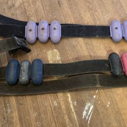 Scuba  dive weight belts with weights